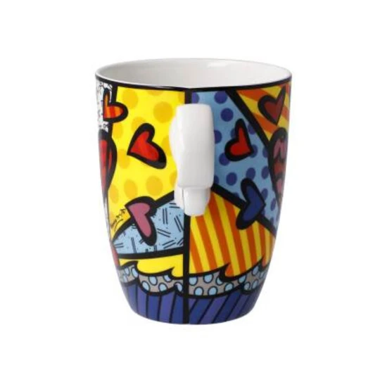 Romero Britto A New Day művészi csésze csontporcelán  0,4l