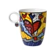 Romero Britto A New Day művészi csésze csontporcelán  0,4l