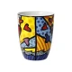 Romero Britto A New Day művészi csésze csontporcelán  0,4l