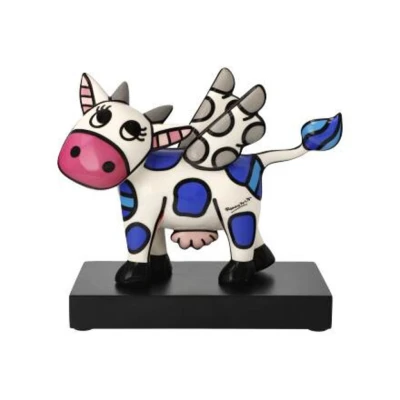 Romero Britto Flying Cow figura porcelán  19 cm