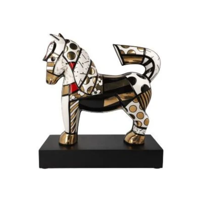 Romero BRITTO Golden Dancer figura porcelán Limited Edition 31 cm