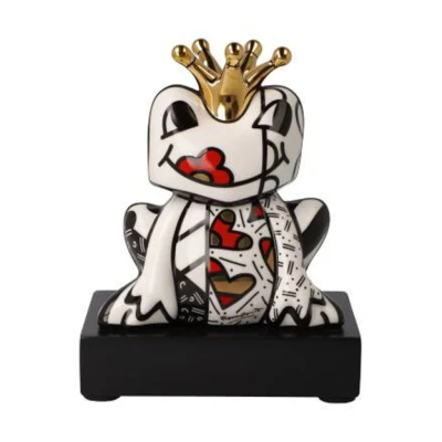 Romero BRITTO Golden Prince figura porcelán  .5 cm