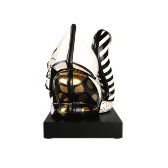 Romero Britto Golden Cat figura porcelán Limited Edition 31 cm
