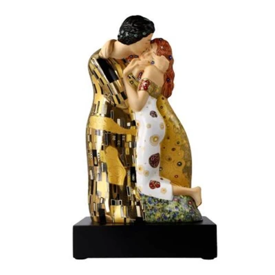 Gustav Klimt - The Kiss figura porcelán  33 cm