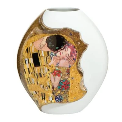 Gustav Klimt - The Kiss váza porcelán  14 cm