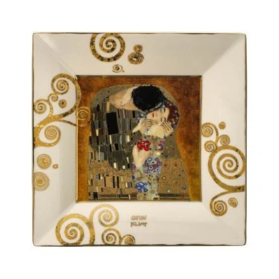 Gustav Klimt - The Kiss tál csontporcelán