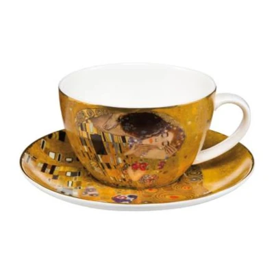 Gustav Klimt - The Kiss teás-cappuccinos csésze csontporcelán 0,25l