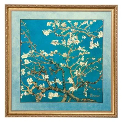Vincent van Gogh - "Almond Tree Blue" kép porcelán