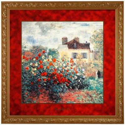 Claude Monet - The Artists House kép porcelán