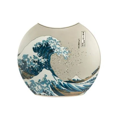Katsushika Hokusai - The Great Wave váza porcelán  20 cm