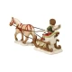 Winter Sleigh Ride angyal kerámia  17 cm