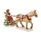 Winter Sleigh Ride angyal kerámia  17 cm