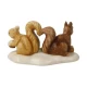 Squirrels on a Food Hunt figura kerámia   4 cm
