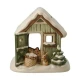 Winter Cabin figura kerámia  15.5 cm