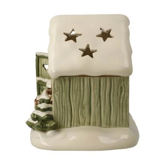 Winter Cabin figura kerámia  15.5 cm