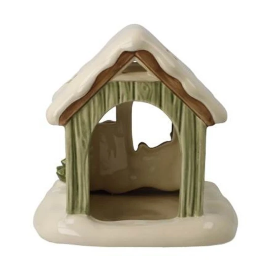Winter Cabin figura kerámia  15.5 cm