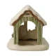 Winter Cabin figura kerámia  15.5 cm