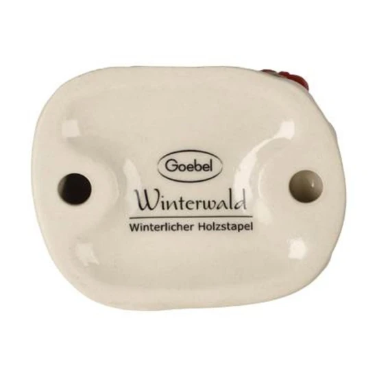 Téli tűzifa-rakás kerámia  5.5 cm