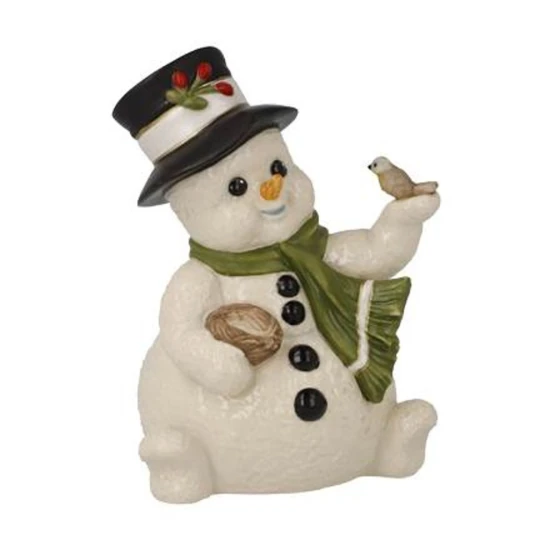 Snowman -A Cozy Place figura kerámia  11 cm