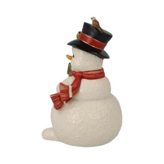 Snowman -Moving into Winters Home figura kerámia  13.5 cm