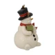 Snowman -Moving into Winters Home figura kerámia  13.5 cm