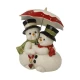 Snowman -Winter Love figura kerámia  14.5 cm
