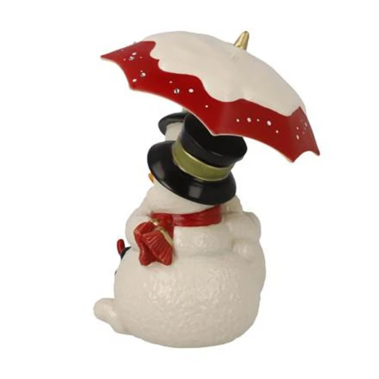 Snowman -Winter Love figura kerámia  14.5 cm
