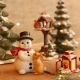 Snowman -A winter friendship figura kerámia   9 cm
