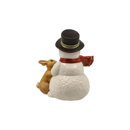 Snowman -A winter friendship figura kerámia   9 cm