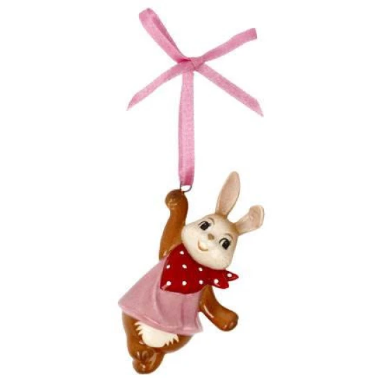 Goebel - húsvéti mini nyuszi rózsaszín 7,5 cm