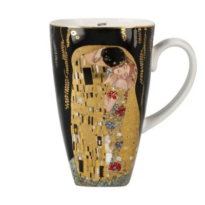 Gustav Klimt - The Kiss művészi csésze csontporcelán  0,45l