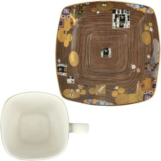 Gustav Klimt - Fulfilment csésze + alj csontporcelán 0,1l