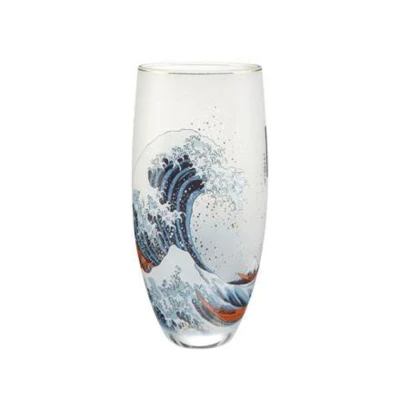 Katsushika Hokusai - The Great Wave váza üveg  30 cm