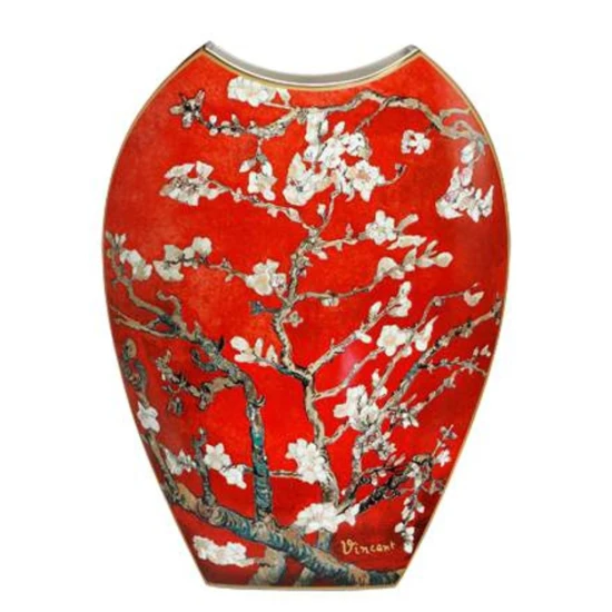 Vincent van Gogh - Almond Tree red váza porcelán  45 cm