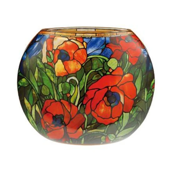 Louis Comfort Tiffany - Oriental Poppy váza üveg  22 cm