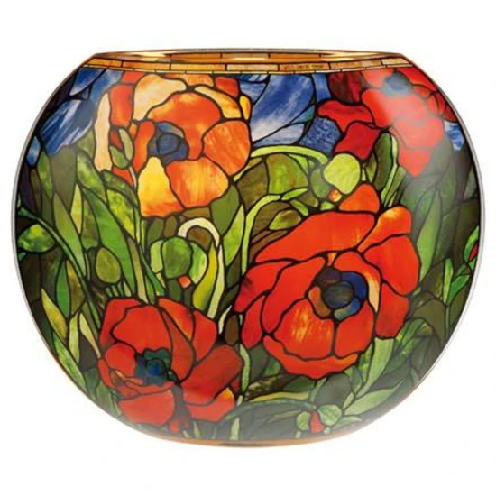 Louis Comfort Tiffany - Oriental Poppy asztali lámpa üveg Please use 1 x E14, LED light source 30 cm