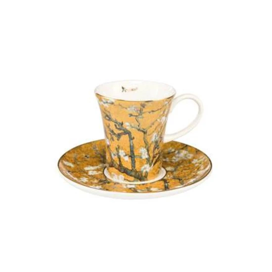 Vincent van Gogh - Almond Tree Golden csésze + alj csontporcelán 0,1l