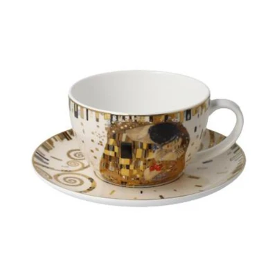 Gustav Klimt - The Kiss teás-cappuccinos csésze csontporcelán 0,25l