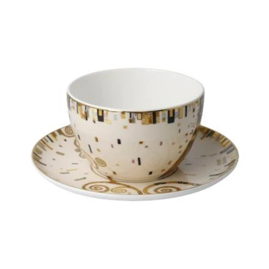 Gustav Klimt - The Kiss teás-cappuccinos csésze csontporcelán 0,25l