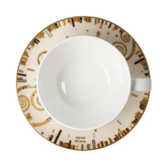 Gustav Klimt - The Kiss teás-cappuccinos csésze csontporcelán 0,25l