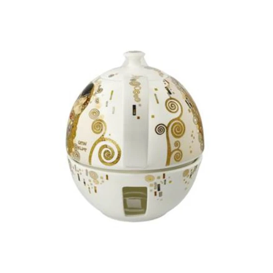 Gustav Klimt - The Kiss teáskanna melegentartóval csontporcelán  1,2 l