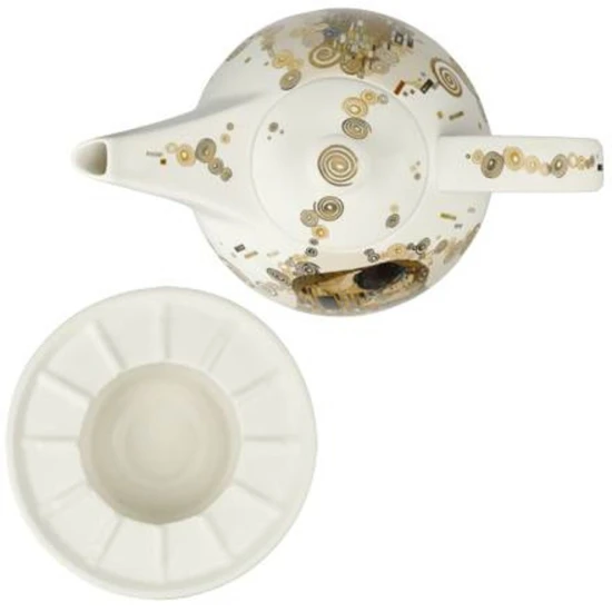 Gustav Klimt - The Kiss teáskanna melegentartóval csontporcelán  1,2 l