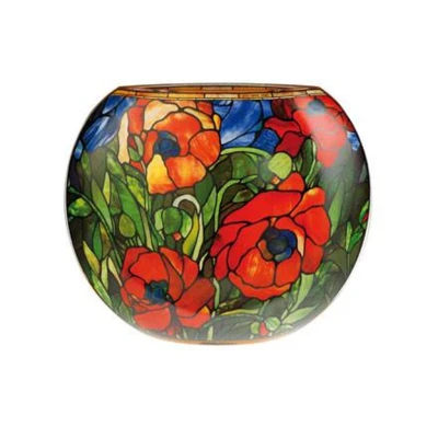 Louis Comfort Tiffany - "Oriental Poppy" váza üveg  30 cm