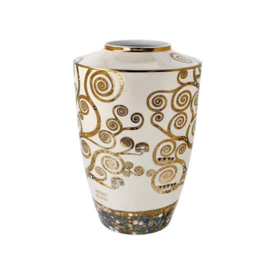 Goebel Gustav Klimt Váza | Az élet fája 24 cm | Artis Orbis porcelán valódi arannyal