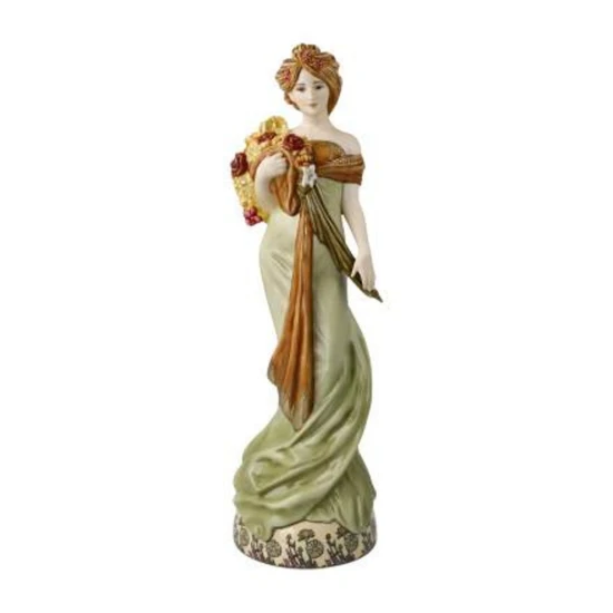 Alphonse Mucha - Spring 1900 figura porcelán Limited Edition 26.5 cm