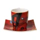 Wassily Kandinsky - Heavy Red csésze + alj csontporcelán 0,1l