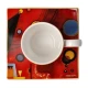 Wassily Kandinsky - Heavy Red csésze + alj csontporcelán 0,1l