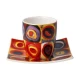 Wassily Kandinsky - Squares csésze + alj csontporcelán 0,1l