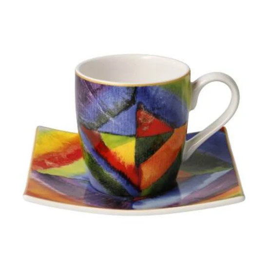 Wassily Kandinsky - Colour Study csésze + alj csontporcelán 0,1l