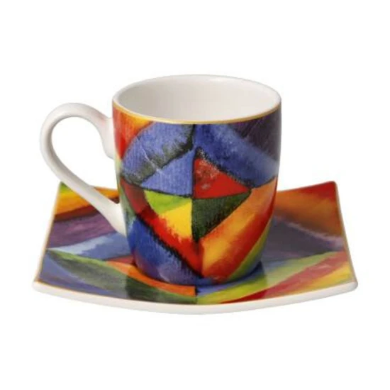 Wassily Kandinsky - Colour Study csésze + alj csontporcelán 0,1l